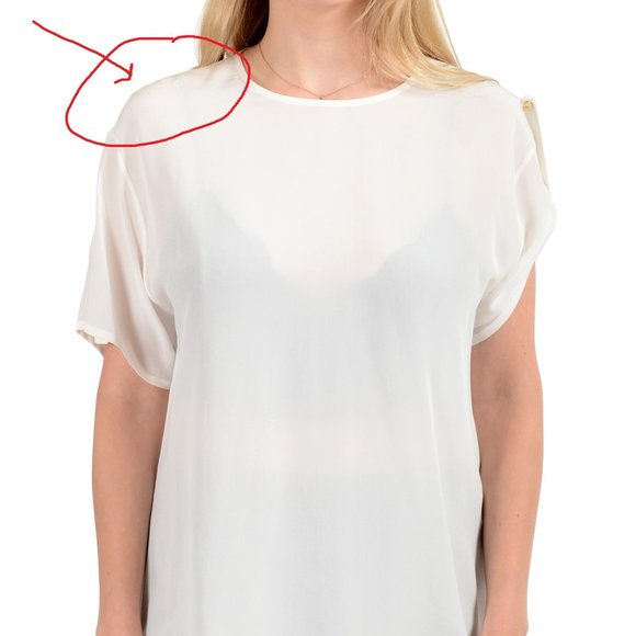 Versace Women's Ivory 100% Silk Blouse Top - Picture 4 of 10